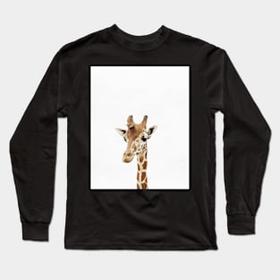 Baby Giraffe, Nursery, Animal, Kids room, Modern art, Wall decor Long Sleeve T-Shirt